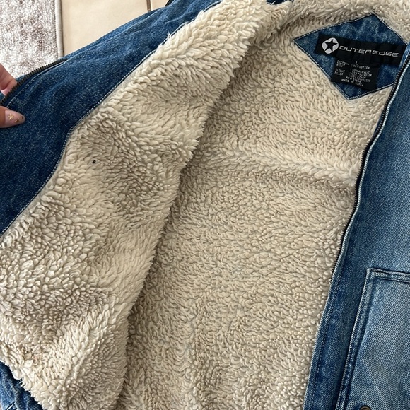 vintage denim lined jacket - Picture 3 of 4